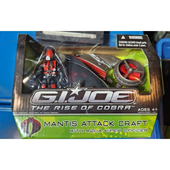 G.I. Joe Rise Of The Cobra MANTIS ATTACK CRAFT with Aqua-Viper Officer 2009 NIB - Picture 1 of 3